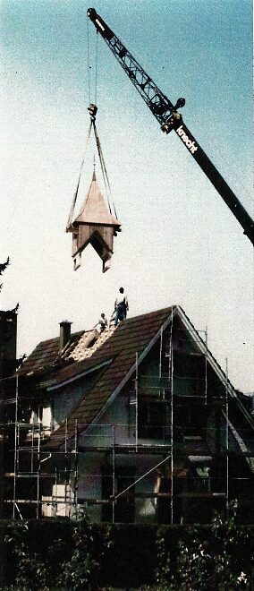 Wideranbringung des Türmchens