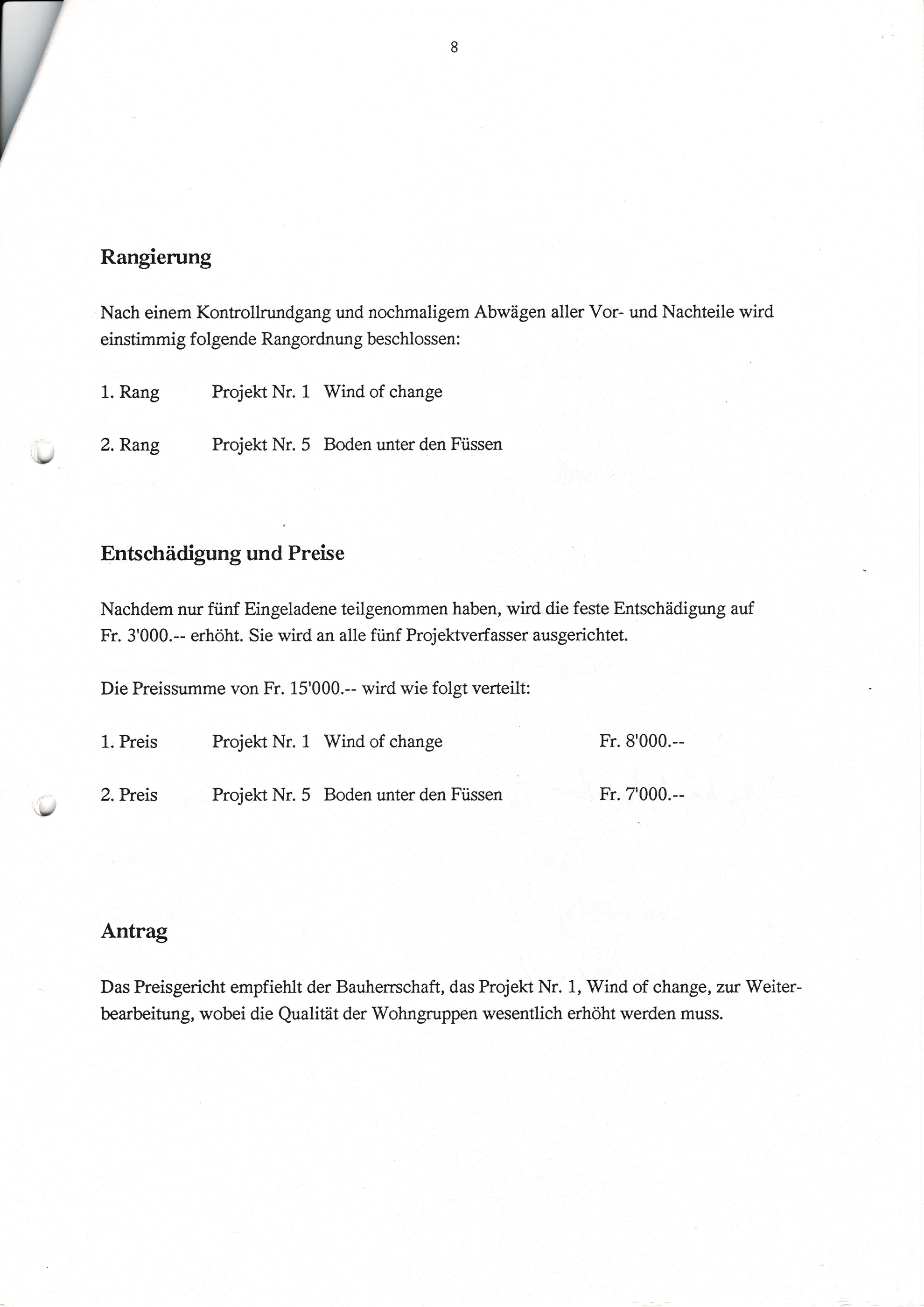 Wettbewerbseingabe