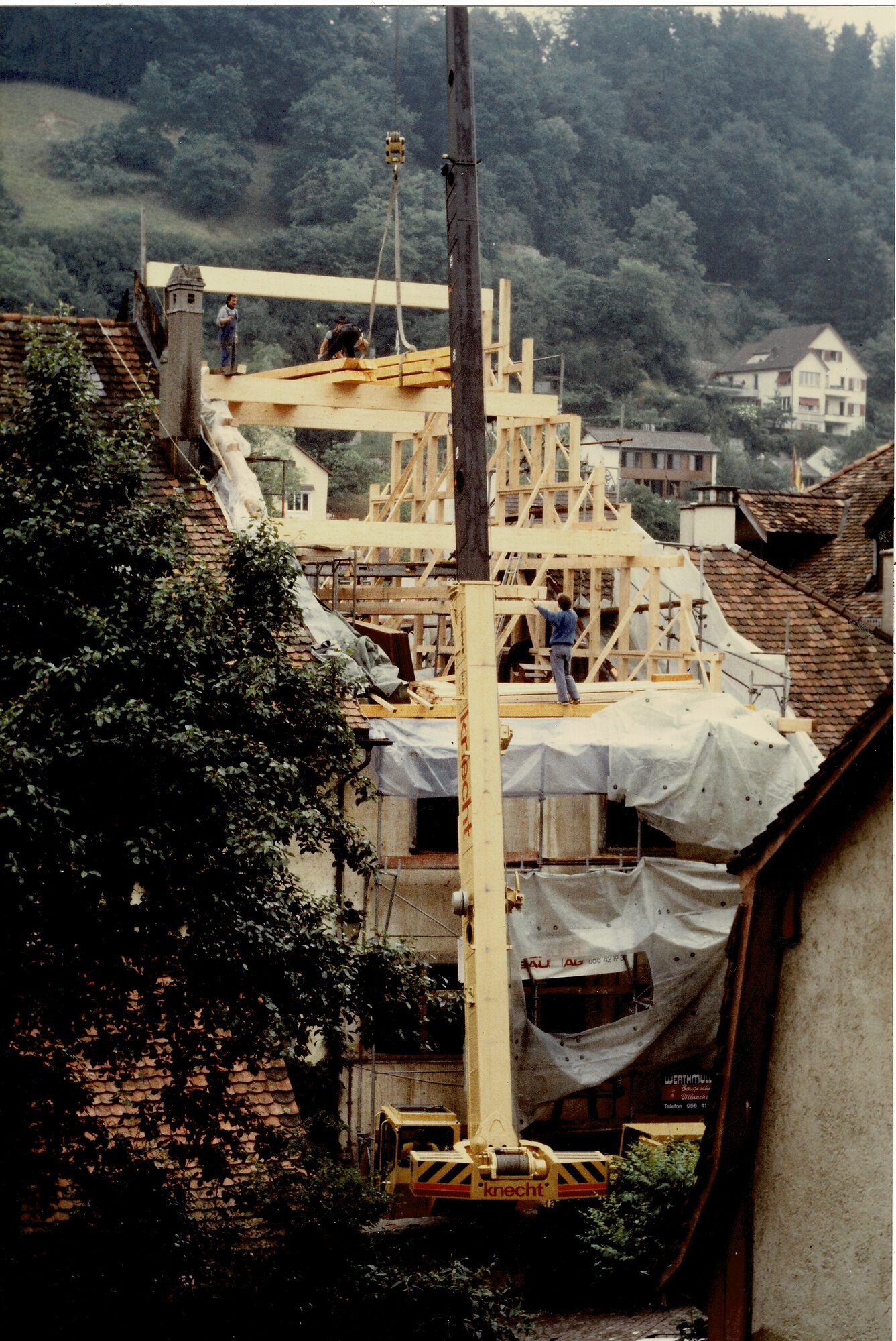 Modell und Dachbau