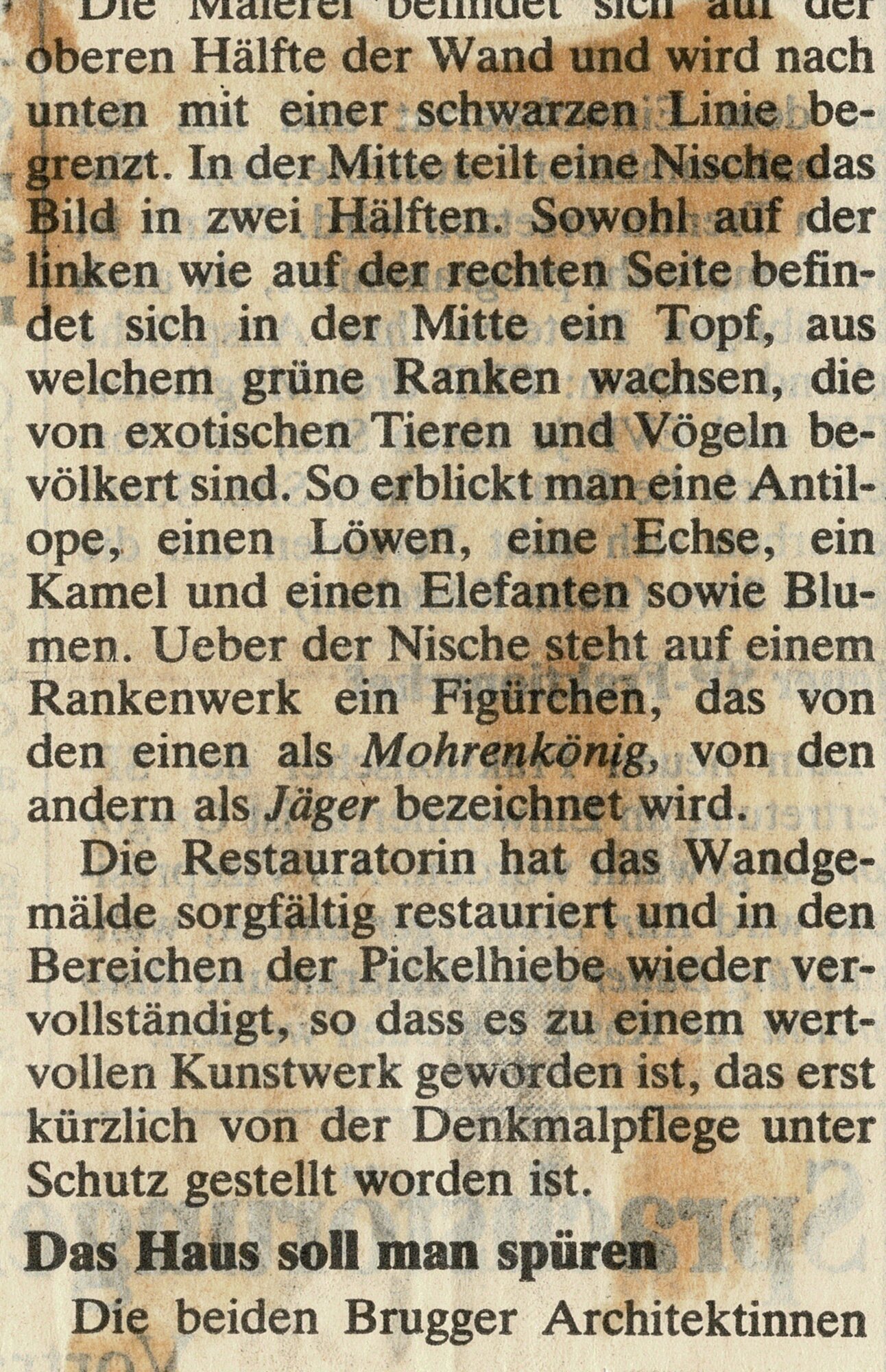 Zeitungsartikel